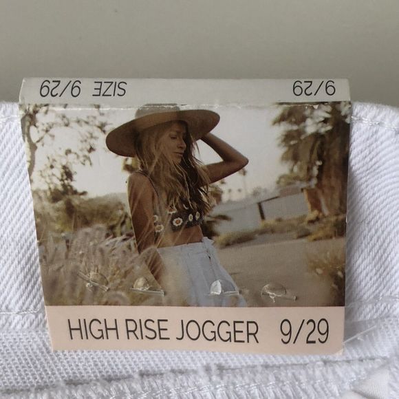 Sincerely Jules White Denim Distressed Stretch Jogger Pants Jeans NWT Size 9/29 - Picture 8 of 15